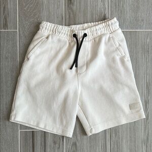 Zara Kids Cream Elastic Waist Shorts